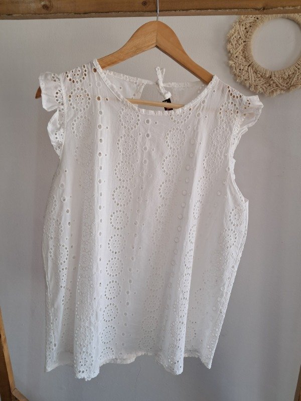 Producto - Musculosa Broderie Blanca