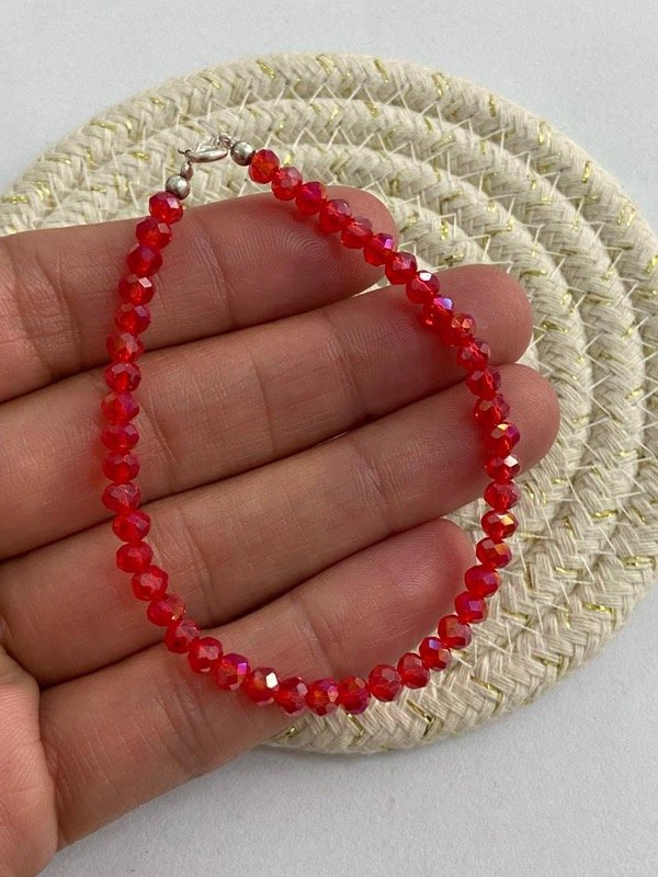 Producto - Pulsera Cristal - rojo