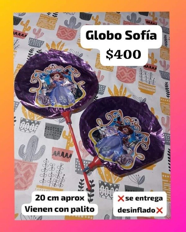 Producto - Globo redondo sofia