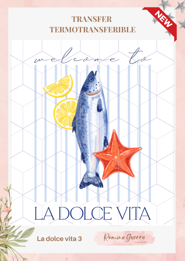 Producto - Transfer termotransferible - La dolce vita 3