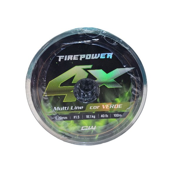 Producto - Multifilamento CW FirePower 4X Rollo 100 a 1000m Continuo VARIAS MEDIDAS Verde - 1