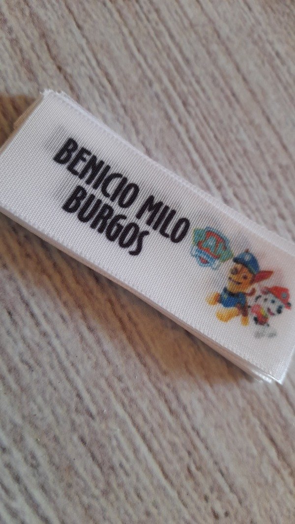 Producto - Textiles por 20 unidades de 2,5x6cm