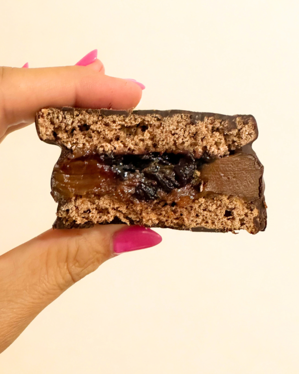 Producto - Alfajor relleno de Dulce de Leche y Frutos Rojos x12