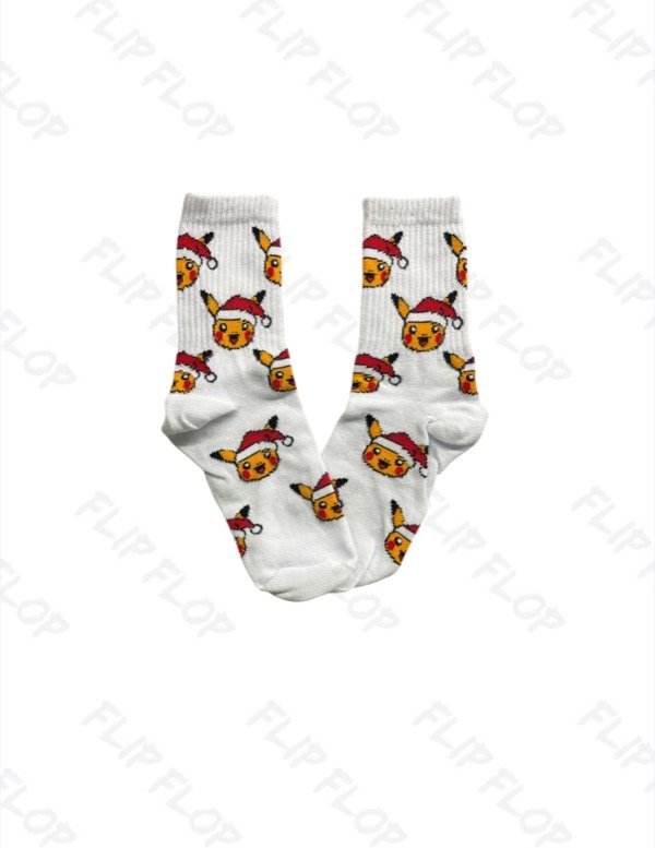 Producto - Medias 3/4, Pikachu, navidad