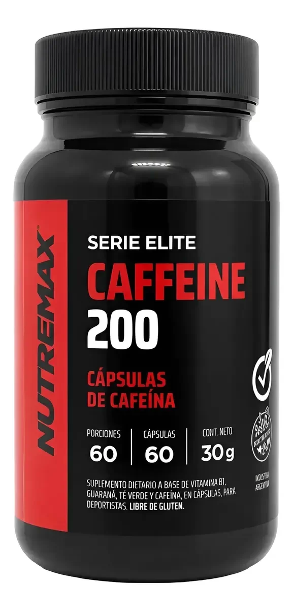 Producto - Caffeine 200 NUTREMAX capsulas - 0