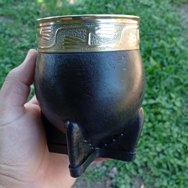 Producto - Imperial Calabaza con Virola de Alpaca Cuero Liso