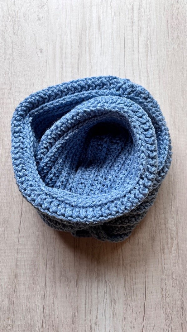Producto - CUELLO INFINITO TEJIDO A MANO - CROCHET -  ROSA VIEJO - 7
