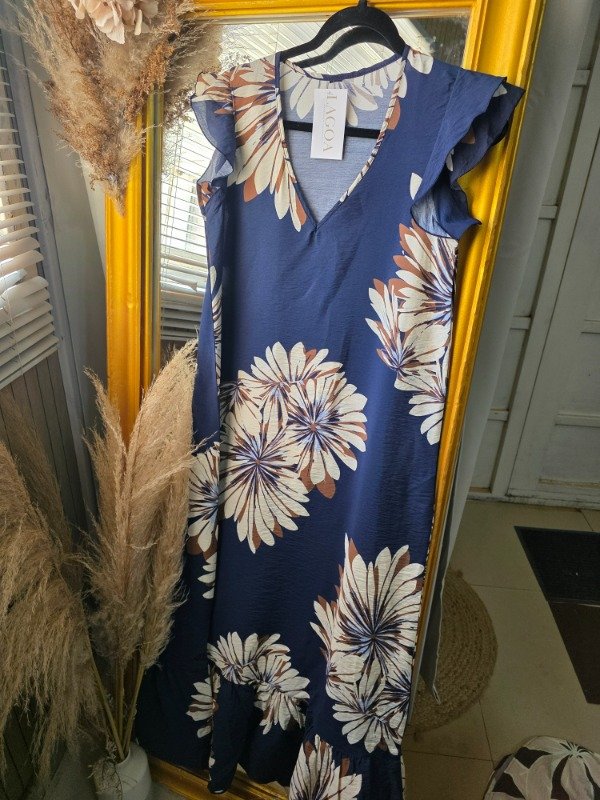 Producto - V7 vestido azul flores