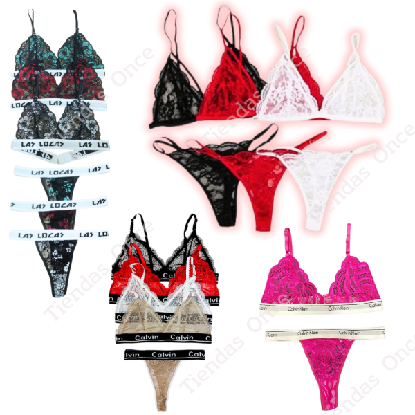 Producto - Conjunto bralette encaje - Por docena