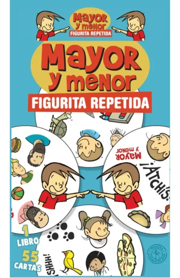 Producto - Mayor y menor - Figurita Repetida - Libro + mazo de cartas