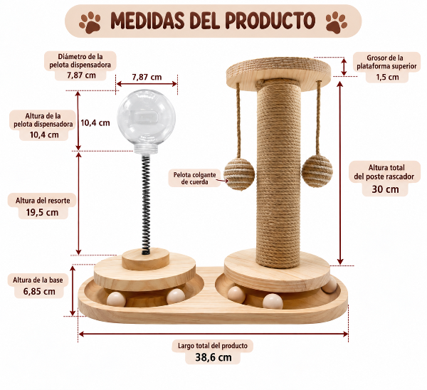 Producto - JUGUETE TORRE INTERACTIVA CON DISPENSADOR DE ALIMENTO - 2