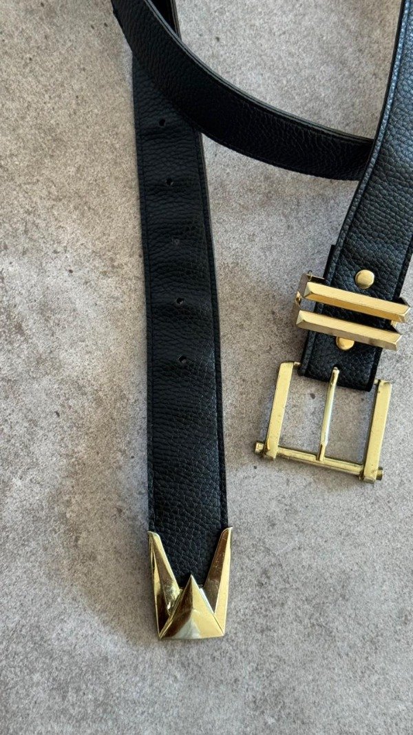 Producto - CINTO DOBLE HEBILLA DORADO