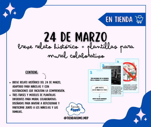 Producto - BREVE RELATO Y PLANTILLAS PARA EL 24 DE MARZO- PDF