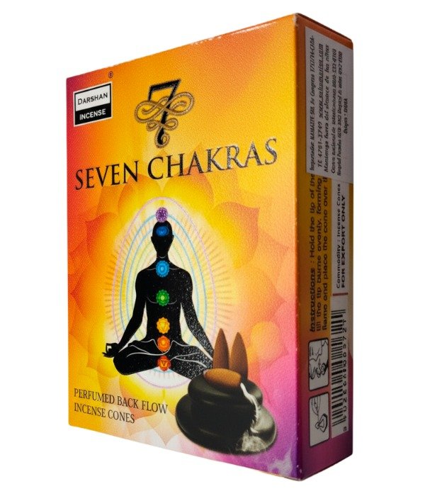 Producto - Conos Para Cascada Darshan Premium - 10 Unidades - 7 Chakras