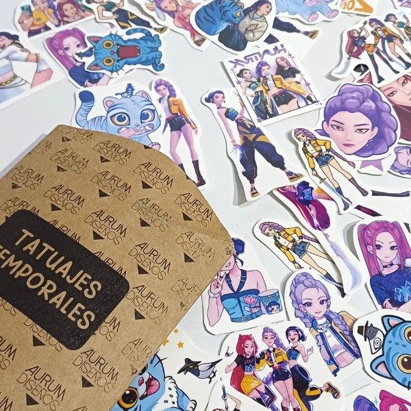 Producto - Tatuajes temporales Guerreras K-Pop - 0