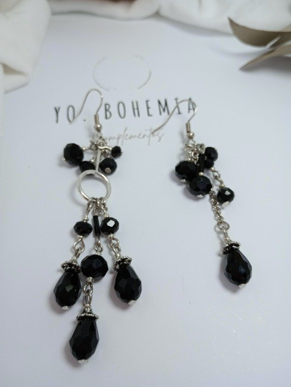 Producto - Aros LANA péndulo black - 1