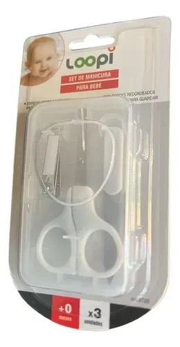 Producto - SET TIJERA + ALICATE + LIMA DE BEBÉ LOOPI