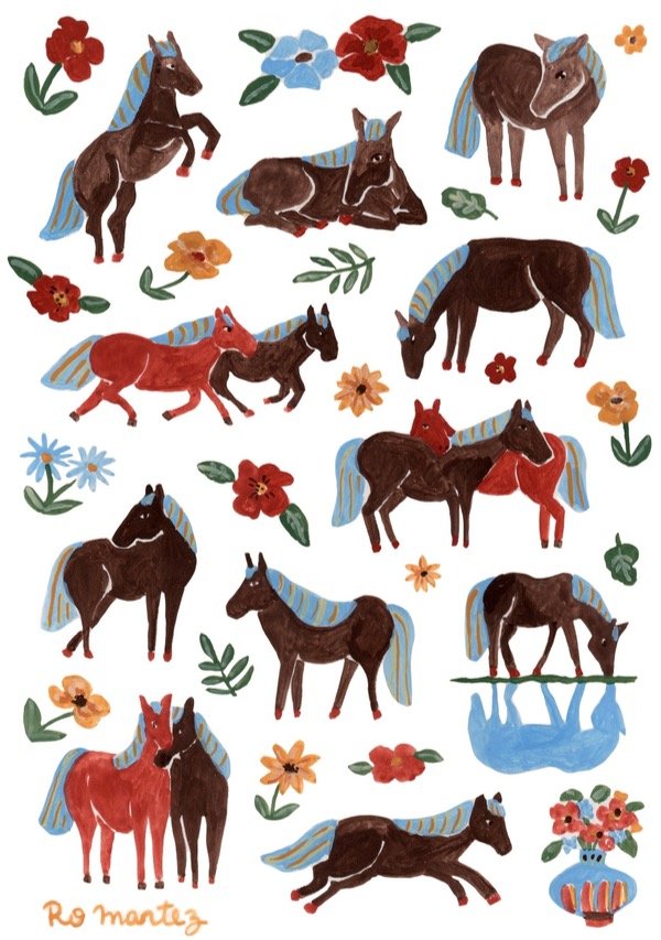 Producto - Stickers Caballos - 0