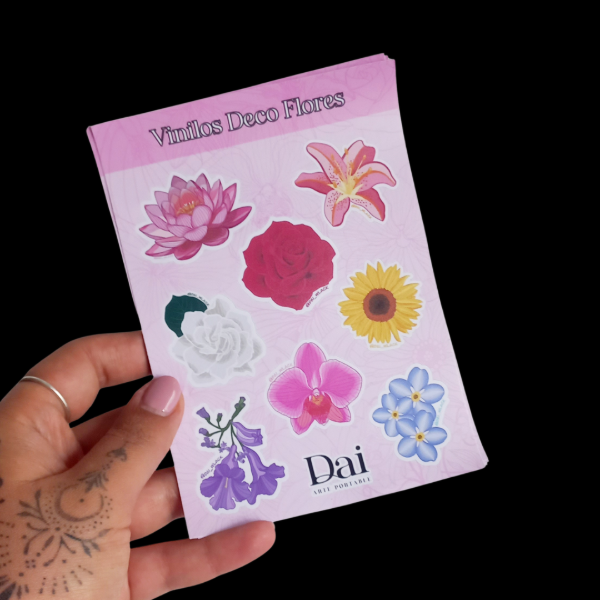 Producto - Planchita Flores Vinilo