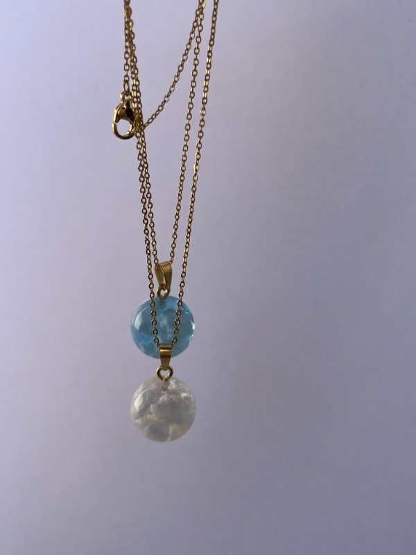 Producto - Collar NUBE AZUL