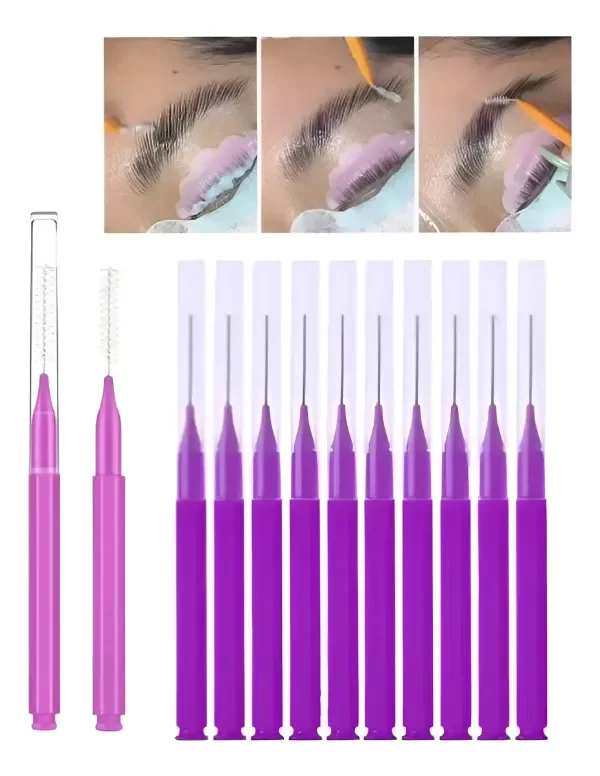 Producto - Micro Cepillos Para Cejas Y Pestañas X10pcs - City Girl - 2