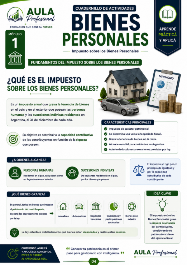 Producto - Cuadernillo de Actividades: Bienes Personales (Edición 2026) - PDF Imprimible - 3