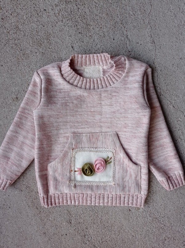 Producto - BUZO CANGURITO DE NIÑA ROSA