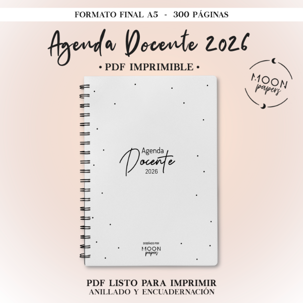 Producto - Agenda Docente 2026 - Lunares