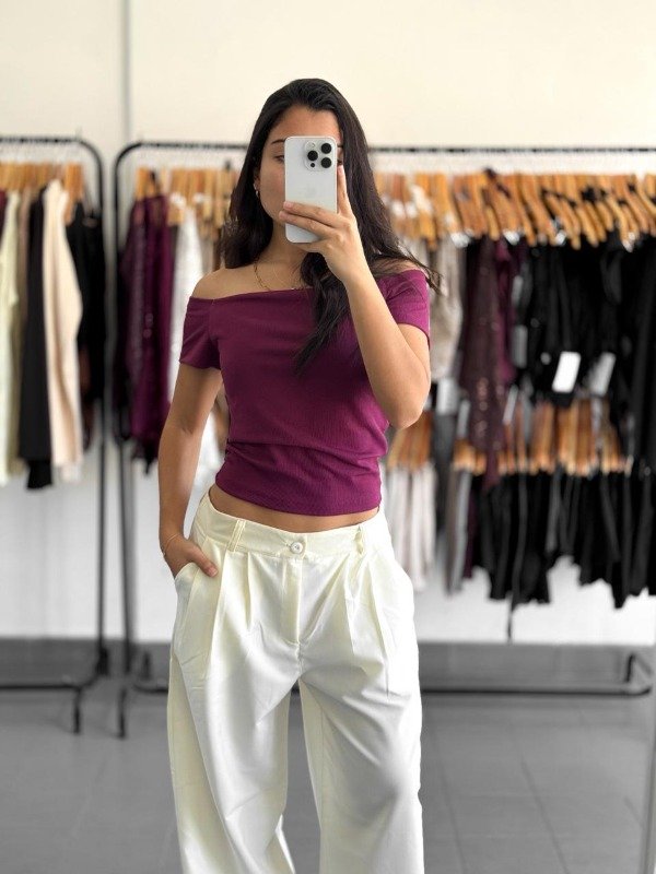 Producto - Pantalon sastrero Rita crema - 5