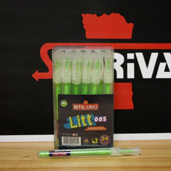 Producto - RESALTADOR FLUO PUNTA BISELADA VERDE RF05-24V