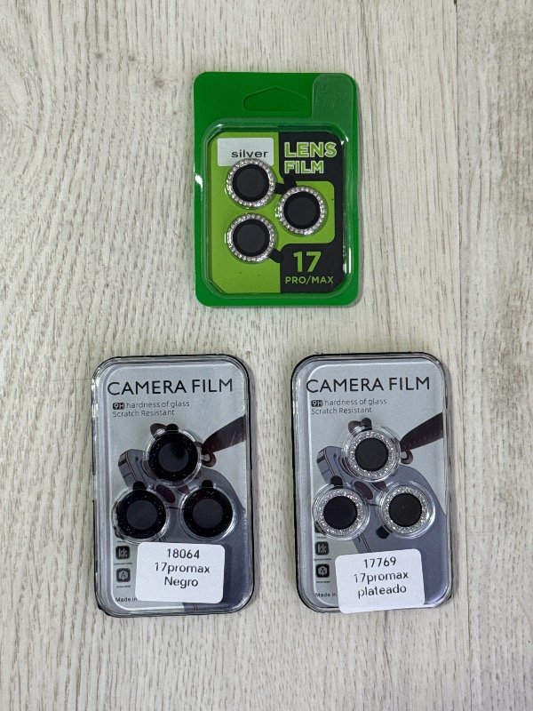 Producto - VIDRIO DE CÁMARA GLITTER PARA IPHONE 17 PRO / 17 PRO MAX - 0