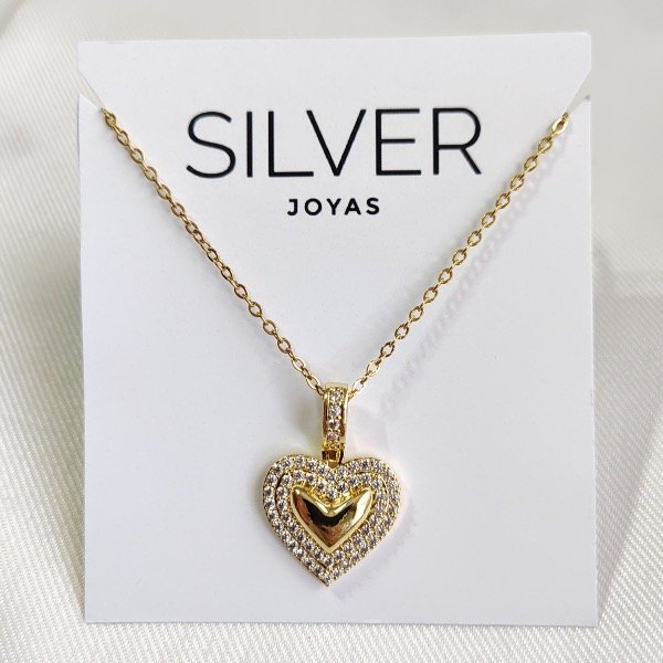 Producto - Collar corazón brillante AD
