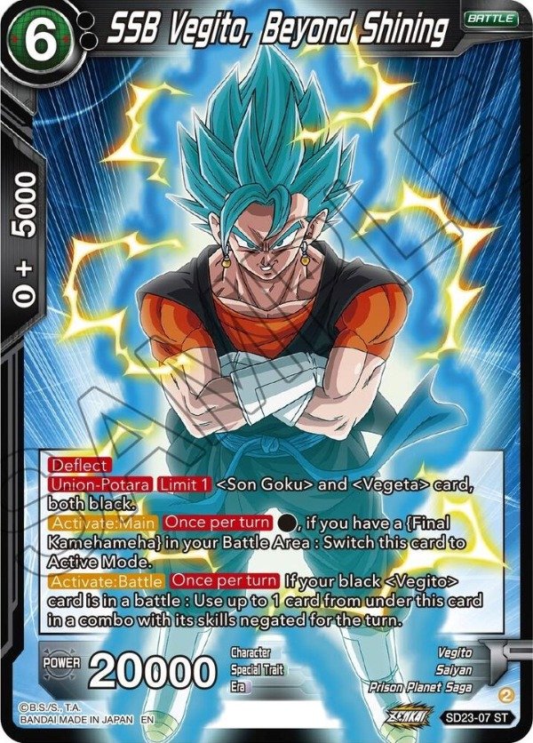 Producto - SD23-07 - SSB Vegito, Beyond Shining - ST