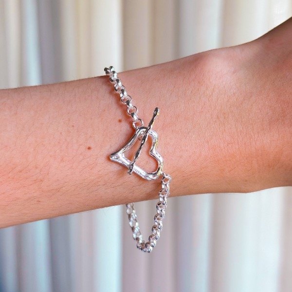 Producto - Pulsera Rolo Cierre Corazon (P081)