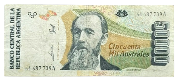 Producto - 50.000 Australes (De Paul - Gonzalez Fraga) Bott.2887 VF - 0