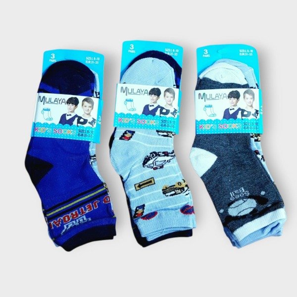 Producto - Medias x3 pares Rainbow Varón T8-10