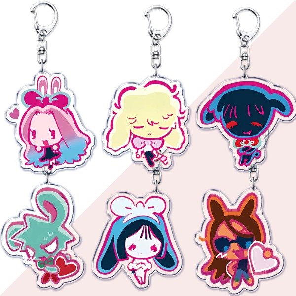 Producto - Alien Stage chibi bunnies Keychains