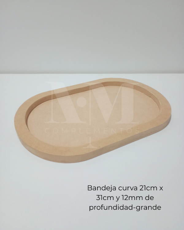 Producto - Bandeja en crudo curva grande