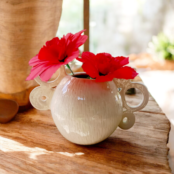 Producto - jarrón Circular - Línea Natural