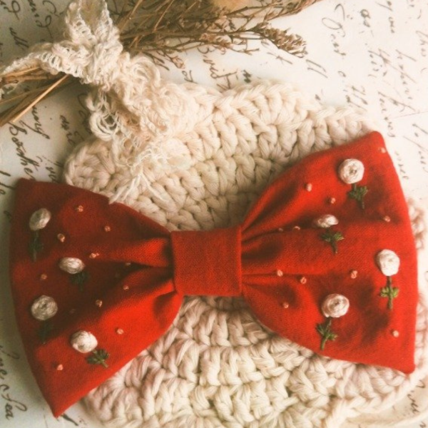 Producto - Moño Penelope Rojo