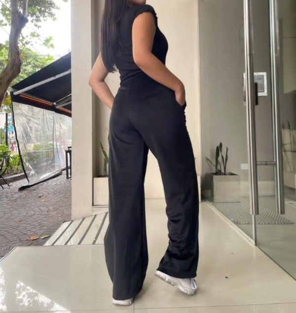 Producto - PALAZZO DE PLUSH NEGRO