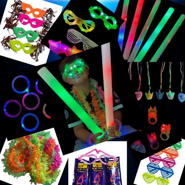 Producto - Combo cotillón flúor y Luminoso para 100 personas