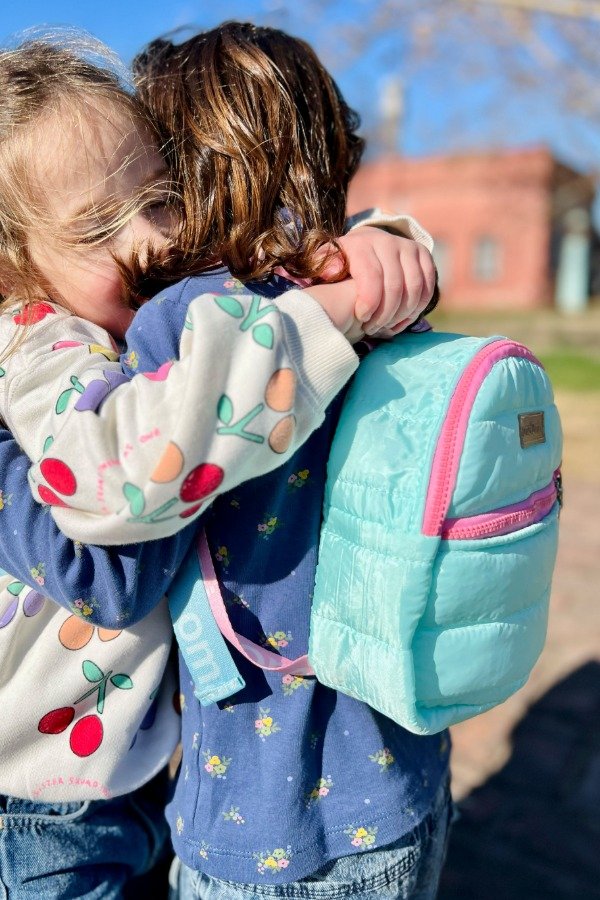 Producto - Mochila Julita verde con rosa