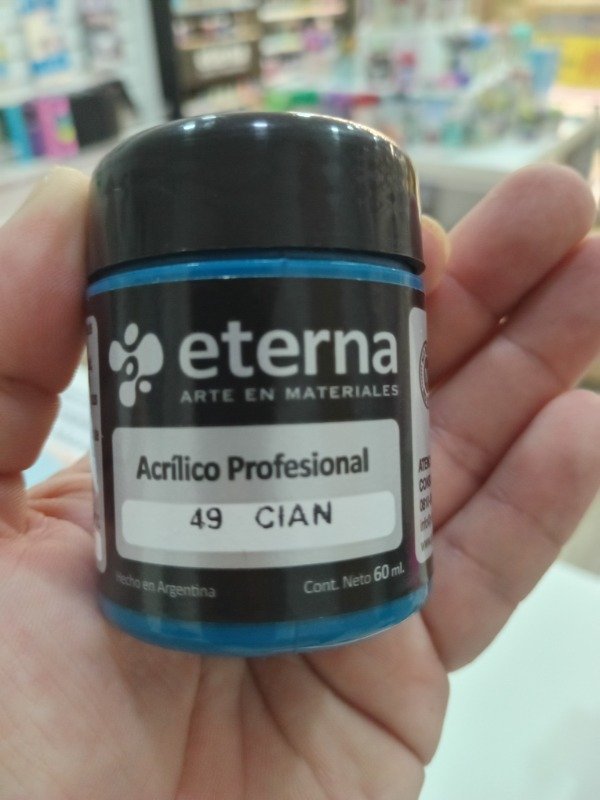 Producto - Acrilico profesional cian