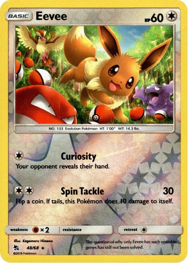 Producto - Eevee - 48/68 - Hidden Fates - Reverse Holo