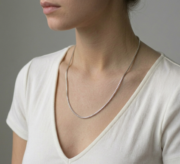 Producto - Cadena rolo cuadrado unisex