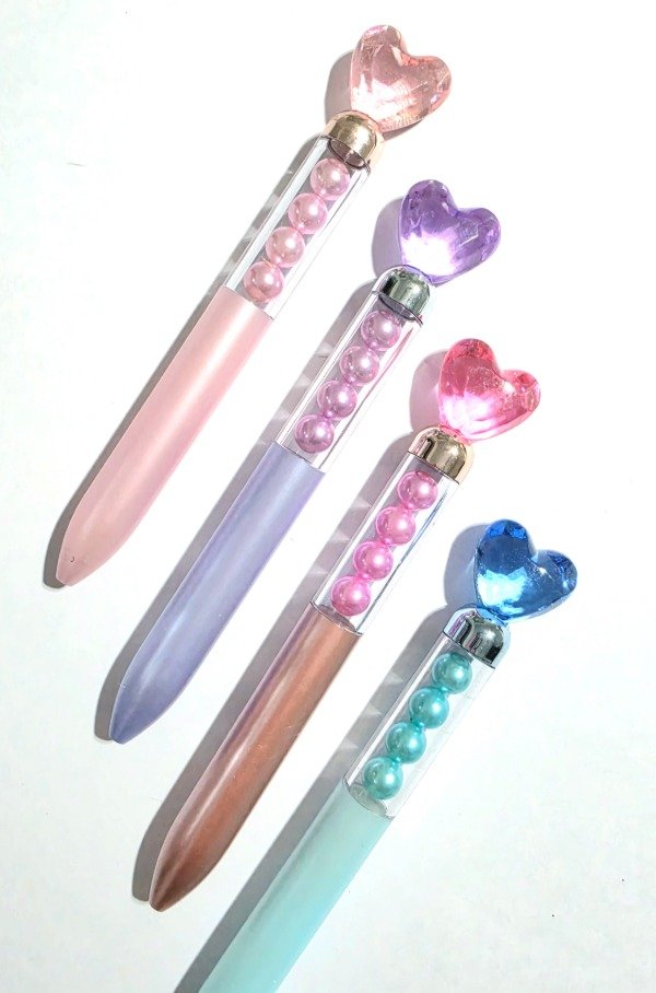 Producto - Birome Corazón con Perlas - 0