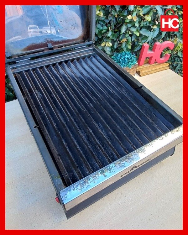 Producto - Parrilla eléctrica portátil  Tromen Angus E360 con tapa de acero inoxidable - 7