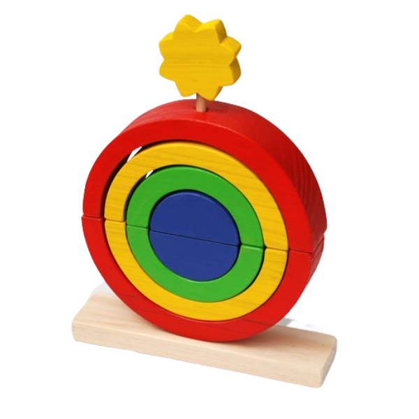 Producto - Arco iris de madera doble encastre