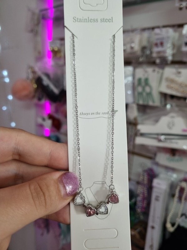 Producto - Collar Imantado Corazon y Trebol - 1